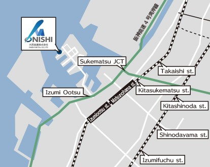 Osaka Office's Map